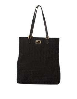 FF Zucca Tote, Fabric, Black, 078, 2*